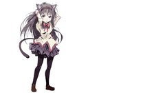 Skirts nekomimi purple hair