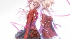 Skirts pink hair long hair anime girls guilty crown yuzuriha 