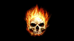 Skull flaming
