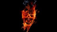 Skull flaming
