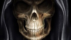 skull grim reaper fantasy art dark fantasy