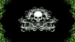 Skulls artwork flourish