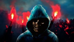 Skulls artwork hooded