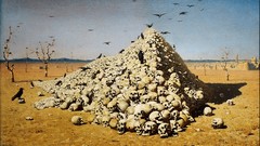 Skulls artwork Vasily Vereshchagin The Apotheosis of War