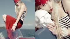 Skulls blondes models classic cars portraits Deborah Frey 