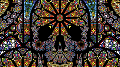 Skulls death glass mosaic