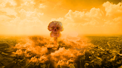 Skulls digital art nuclear