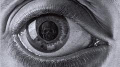 Skulls eyes grayscale