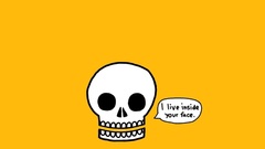 Skulls minimalistic funny