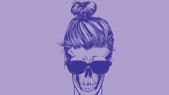 Skulls minimalistic vectors