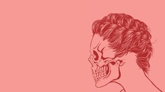 Skulls minimalistic vectors