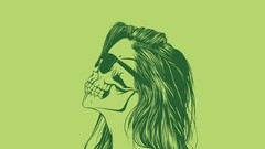 Skulls minimalistic vectors