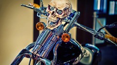 Skulls motorbikes