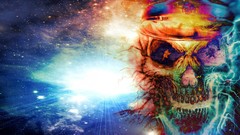 Skulls multicolor artwork