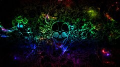 Skulls rainbows