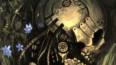 Skulls Robots skeletons science