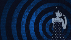 Skulls short hair blue