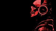 Skulls Simple Background