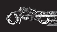Skulls Tron race motorbikes