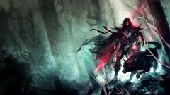 Skulls weapons fantasy art