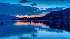 sky blue Sea water clouds outdoors boat vehicle