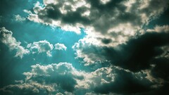 sky nature sun rays clouds outdoors