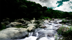 Sky nature water fall