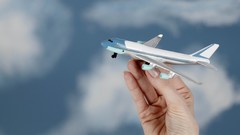Sky Toys hands airplanes boeing 747-400 scale models model 