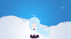 Sky vector blue hair blue eyes seifuku touwa erio denpa onna to 