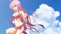 Sky vocaloid megurine luka bikini upscaled