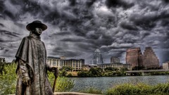 Skylines statues HDR Photography