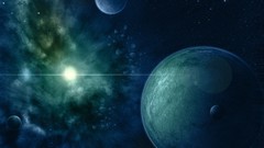 Skyscapes abstract blue outer