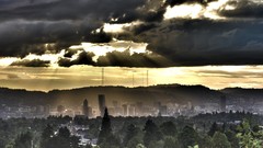 Skyscapes cities sun