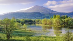 Skyscapes Green blue Landscapes
