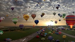 Skyscapes hot air balloons