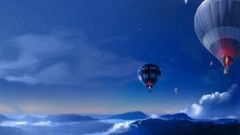 Skyscapes hot air balloons