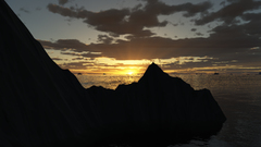 Skyscapes Sea Mountains clouds