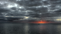 Skyscapes Sea sunset clouds