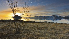 Skyscapes water Mountains clouds