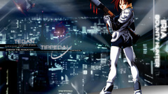 Skyscrapers anime girls looking