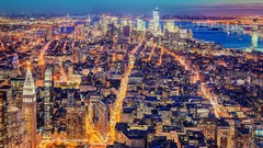 Skyscrapers architecture night city cities city night city 