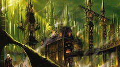 Skyscrapers artwork fantasy buildings