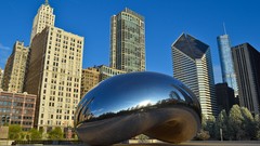 Skyscrapers Chicago architecture reflections USA cityscapes 