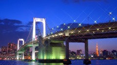 Skyscrapers City Lights Bridges cities