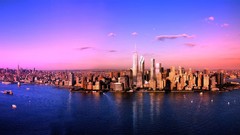 Skyscrapers City Lights buildings cityscapes