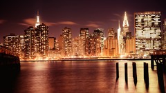 Skyscrapers City Lights cities new york city city skyline