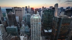 Skyscrapers Manhattan streets York