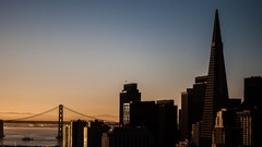 Skyscrapers morning San Francisco buildings cityscapes