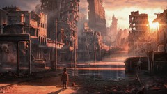 Skyscrapers ruins abandoned city Forsaken Jonasdero abandoned 
