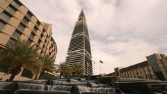 Skyscrapers saudi arabia cityscapes Riyadh Al-Faisaliah Building